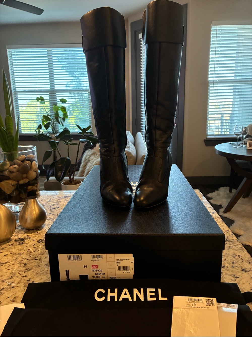 Chanel High Boots With Fold Over At The Top - Picture 3 of 11